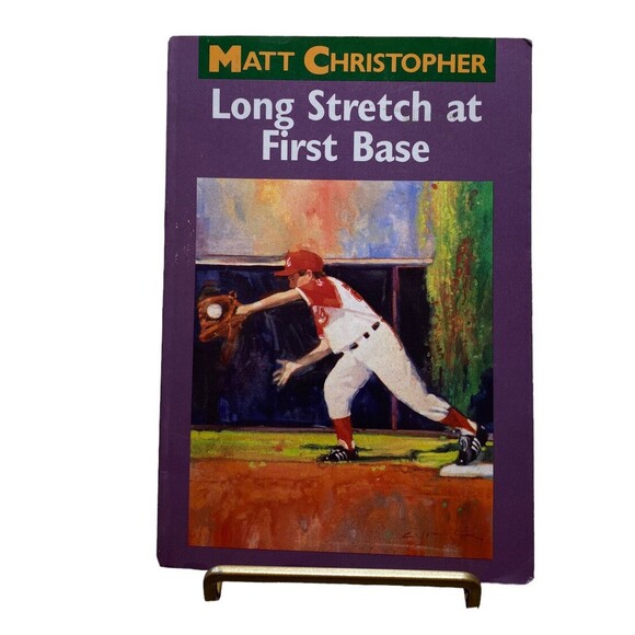 Long Stretch at First Base by Matt Christopher (1993, Trade Paperback) - Picture 1 of 5